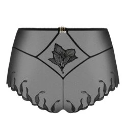 Shorty Haut En Tulle Brodé Noir Désir Et Volupté -Lingerie Sipp Boutique desir et volupte culotte haute noir 6