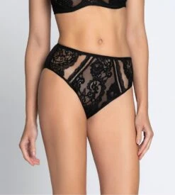 Culotte Haute Désirs De Venise Noir 6 Culotte Haute Désirs De Venise Noir -Lingerie Sipp Boutique desirs de venise slip haut noir 5