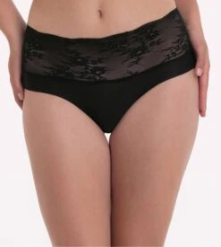 ANITA Culotte Haute Essential Lace Noir 3 ANITA Culotte Haute Essential Lace Noir -Lingerie Sipp Boutique essentiel lace slip haut 001 noir 3