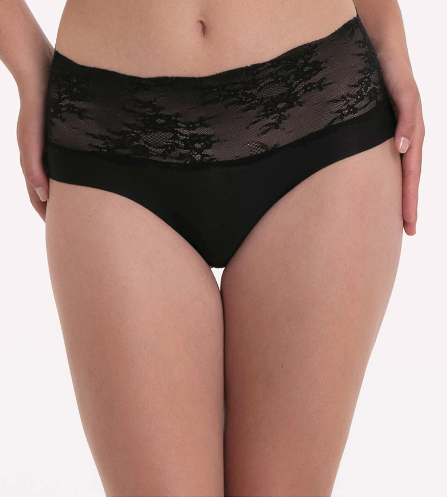 Culotte haute Essential Lace Noir ANITA Culotte Haute Essential Lace Noir -Lingerie Sipp Boutique essentiel lace slip haut 001 noir 3