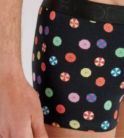 Hom Boxer En Modal Imprimé Parasols FABIAN Black Print -Lingerie Sipp Boutique fabian boxer h i004 black print noir 3