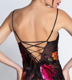 Nuisette Baby Doll Floraison Passion Safran Rose -Lingerie Sipp Boutique floraison passion nuisette baby doll safran rose 2