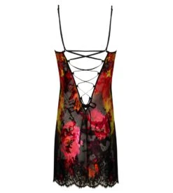 Nuisette Baby Doll Floraison Passion Safran Rose -Lingerie Sipp Boutique floraison passion nuisette baby doll safran rose 3