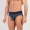 Slip Doux Pour Homme Fontainebleau Imprimé Bleu
