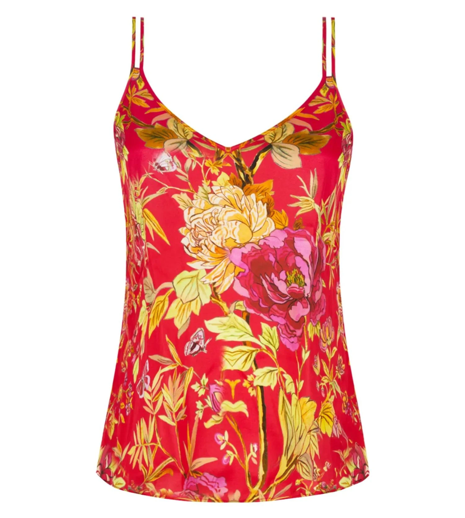 Caraco imprimé Forêt Rubis Santal Rouge Caraco Imprimé Forêt Rubis Santal Rouge -Lingerie Sipp Boutique foret rubis caraco imprime santal rouge 1