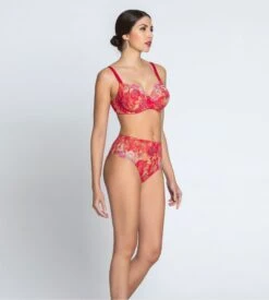 Culotte Haute Forêt Rubis Santal Rouge 5 Culotte Haute Forêt Rubis Santal Rouge -Lingerie Sipp Boutique foret rubis slip haut santal rouge 5