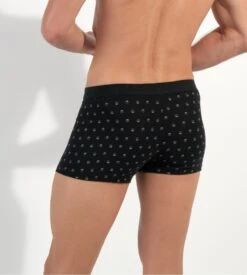 Hom Lot De 2 Boxers à Ouverture GABRIELE HO1 Black Print -Lingerie Sipp Boutique gabriele boxer lot de 2 ho1 d042 black black print noir 5