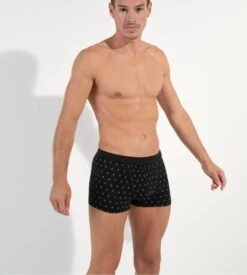 Hom Lot De 2 Boxers à Ouverture GABRIELE HO1 Black Print -Lingerie Sipp Boutique gabriele boxer lot de 2 ho1 d042 black black print noir 6