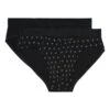 Hom Lot De 2 Slips à Ouverture HO1 GABRIELE Black Print