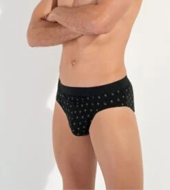 Hom Lot De 2 Slips à Ouverture HO1 GABRIELE Black Print -Lingerie Sipp Boutique gabriele mini lot de 2 ho1 d042 black black print noir 3