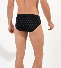 Hom Lot De 2 Slips à Ouverture HO1 GABRIELE Black Print -Lingerie Sipp Boutique gabriele mini lot de 2 ho1 d042 black black print noir 6