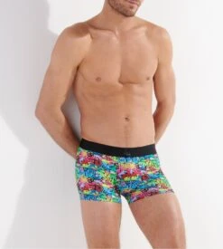 Hom Boxer En Microfibre Imprimée GRAFFITI WALL Multico Print -Lingerie Sipp Boutique graffiti wall boxer h p023 multico print multicolore 3
