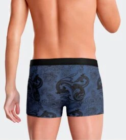 Lot De 2 Boxers Pour Homme En Lyocell Bleu Noir -Lingerie Sipp Boutique i am boxer h lot de 2 lyocell blj3g bleu noir blj3g bleu noir 5