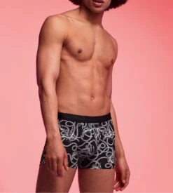 Boxer En Lyocell I Am Mysterious Black/White -Lingerie Sipp Boutique i am boxer lyocell imprime bk020 black white 2