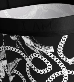 Boxer En Lyocell I Am Mysterious Black/White -Lingerie Sipp Boutique i am boxer lyocell imprime bk020 black white 3