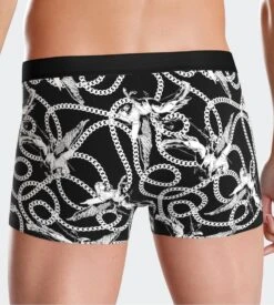 Boxer En Lyocell I Am Mysterious Black/White -Lingerie Sipp Boutique i am boxer lyocell imprime bk020 black white 4
