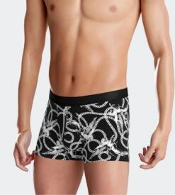 Boxer En Lyocell I Am Mysterious Black/White -Lingerie Sipp Boutique i am boxer lyocell imprime bk020 black white 5