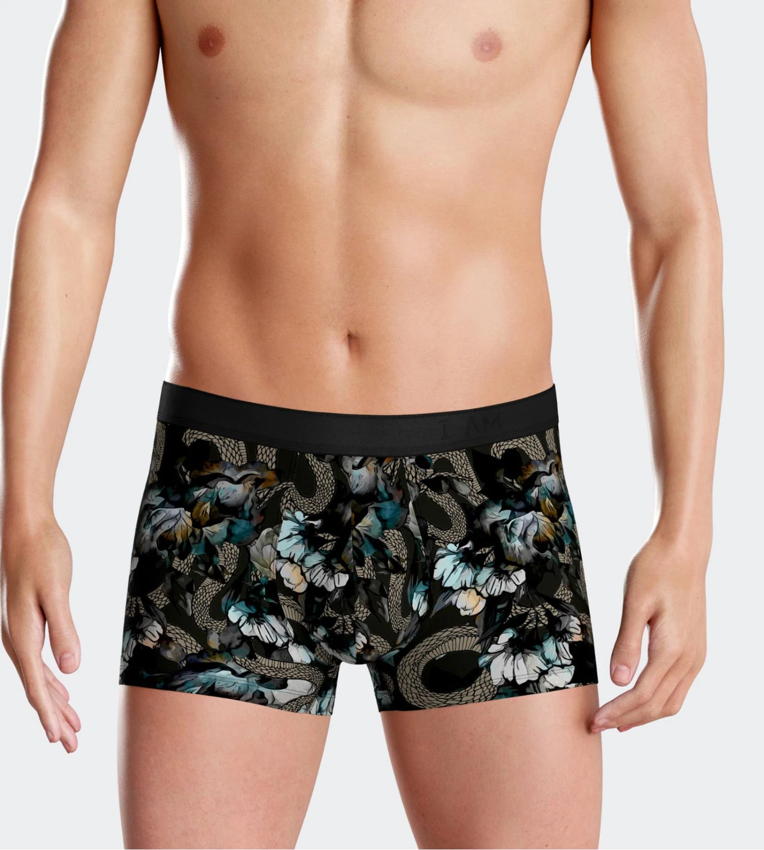 Boxer en Lyocell I am Amused Grey/Blue Boxer En Lyocell I Am Amused Grey/Blue -Lingerie Sipp Boutique i am boxer lyocell imprime gyg72 grey beije blue 5