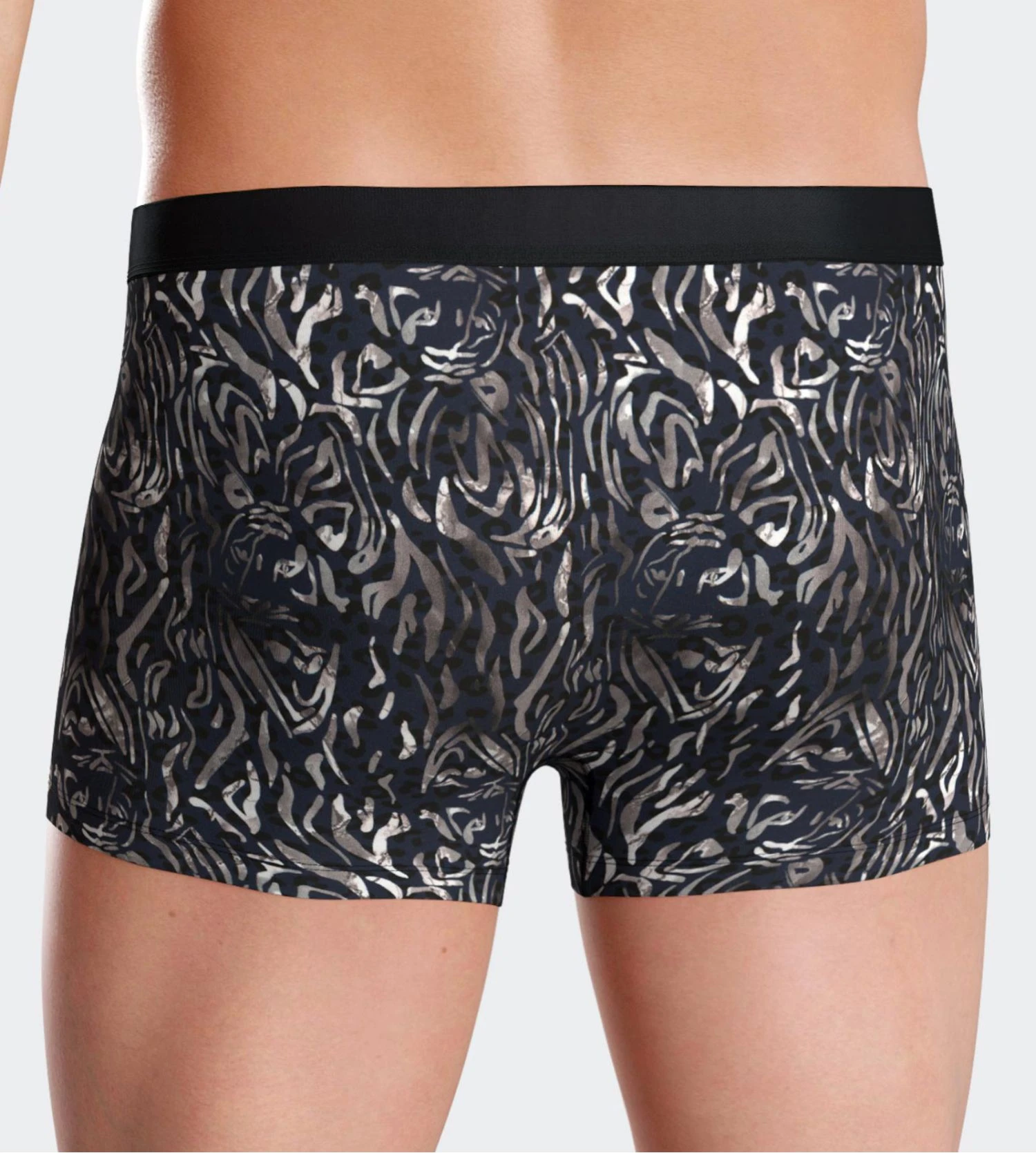 Boxer en Lyocell I AM Blue/Black/White Boxer En Lyocell I AM Blue/Black/White -Lingerie Sipp Boutique i am boxer lyocell imprime nbf86 blue black white 5