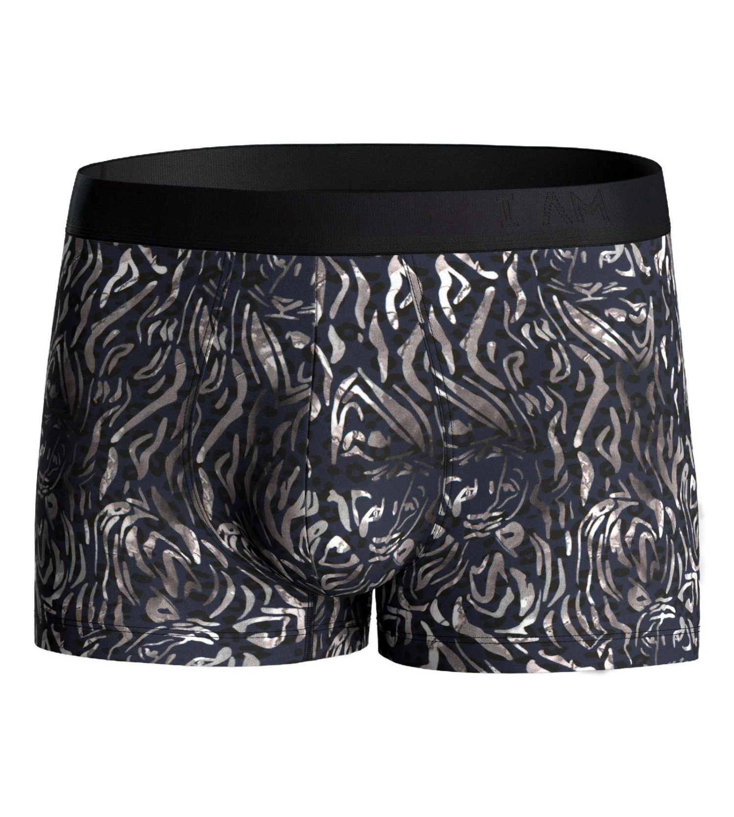 Boxer en Lyocell I AM Blue/Black/White Boxer En Lyocell I AM Blue/Black/White -Lingerie Sipp Boutique i am boxer lyocell imprime nbf86 blue black white