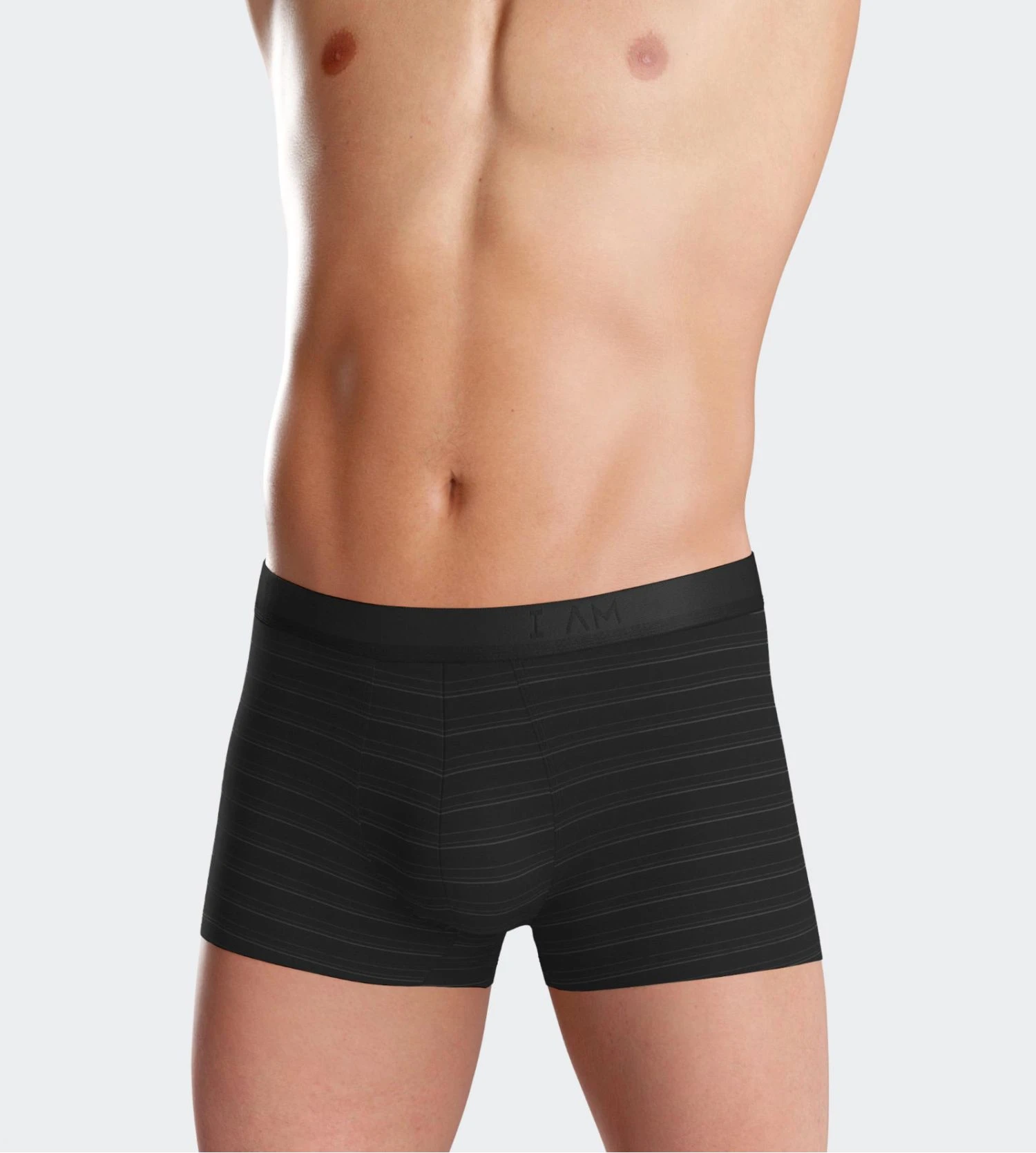 Lot de 2 boxers I AM en microfibre pour homme noir à rayures Lot De 2 Boxers I AM En Microfibre Pour Homme Noir à Rayures -Lingerie Sipp Boutique iam boxer microfibre ajoure lot de 2 bk020 black bk020 black 3