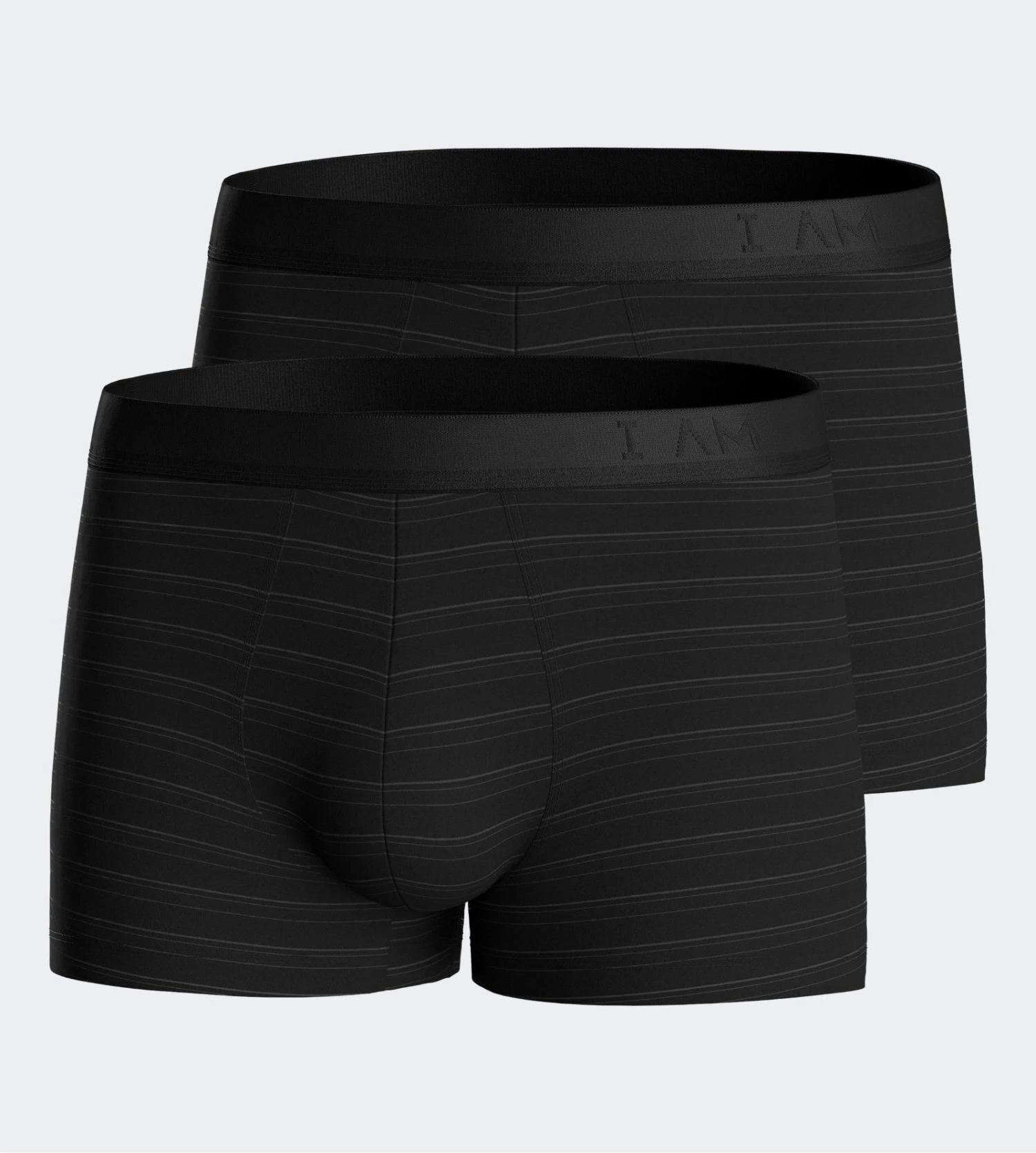 Lot de 2 boxers I AM en microfibre pour homme noir à rayures Lot De 2 Boxers I AM En Microfibre Pour Homme Noir à Rayures -Lingerie Sipp Boutique iam boxer microfibre ajoure lot de 2 bk020 black bk020 black