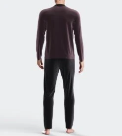 Pyjama Thermo Homme En Velours Aubergine 3 Pyjama Thermo Homme En Velours Aubergine -Lingerie Sipp Boutique imp tdh pyj v velours thermo bd010 aubergine 3