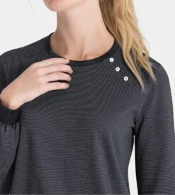 Pyjama Femme à Manches Longues Noir & Blanc 3 Pyjama Femme à Manches Longues Noir & Blanc -Lingerie Sipp Boutique impetus femme pyjama u d interieur modal noir blanc 2