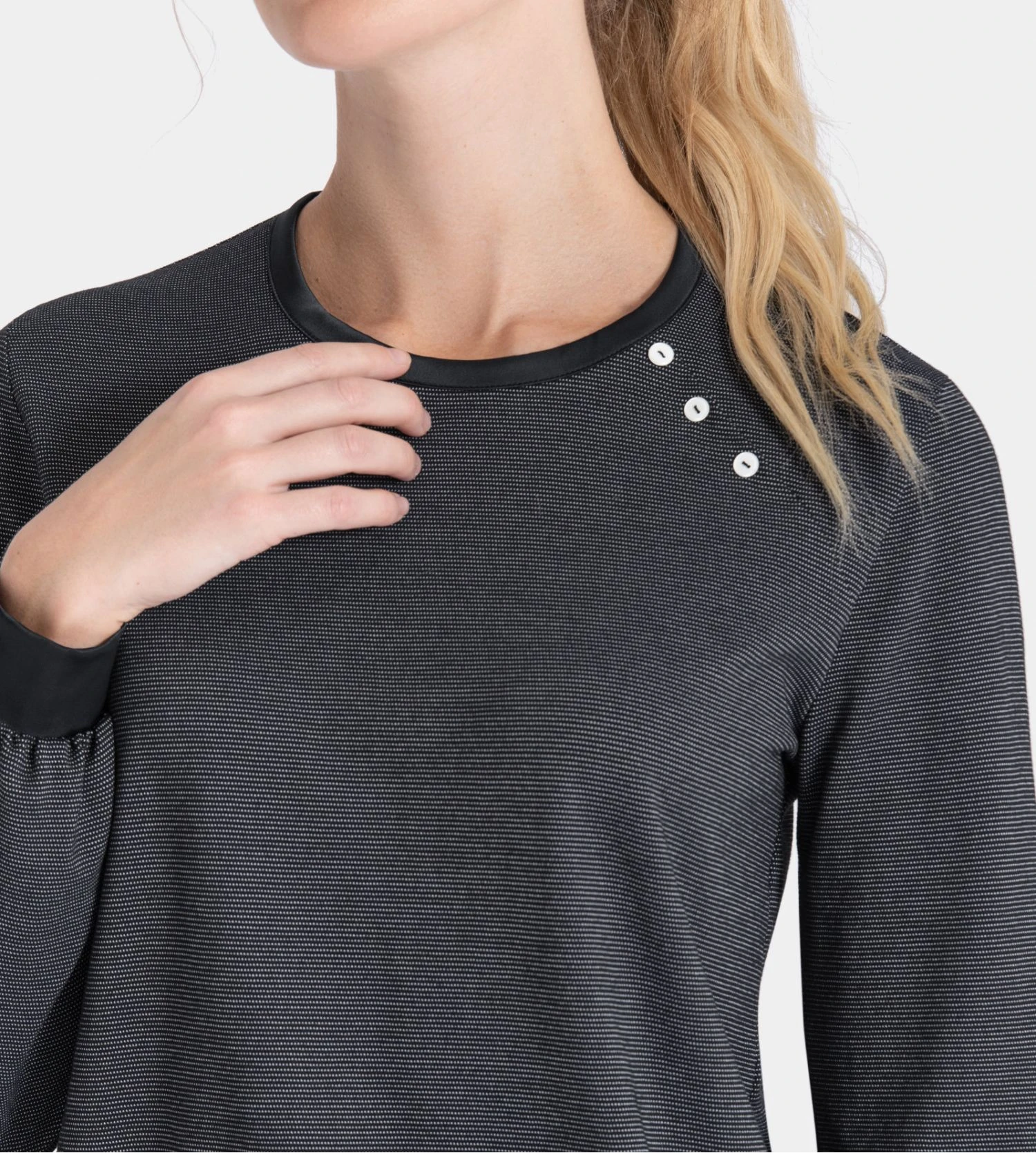 Pyjama Femme à manches longues Noir & Blanc Pyjama Femme à Manches Longues Noir & Blanc -Lingerie Sipp Boutique impetus femme pyjama u d interieur modal noir blanc 2