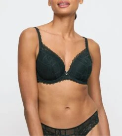 MARIE JO Soutien Gorge Triangle à Coques Vert Jadei Deep Forest