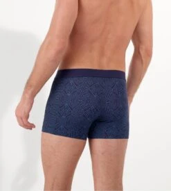 Hom Boxer Imprimé Bleu Taille élastique Et Ouverture HO1 Jay -Lingerie Sipp Boutique jay boxer ho1 p0ra navy print 3