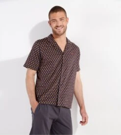 Hom Pyjama Court Jegor Black Print 5 Hom Pyjama Court Jegor Black Print -Lingerie Sipp Boutique jegor pyj court ent boutonne i004 black print noir 5