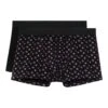 Hom Lot De 2 Boxers Joan Imprimé Noir