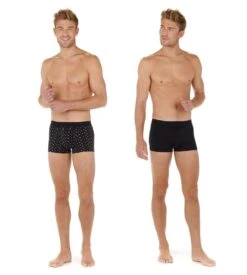 Hom Lot De 2 Boxers Joan Imprimé Noir -Lingerie Sipp Boutique joan boxer lot de 2 d042 black black print noir 2