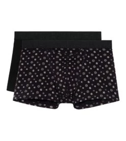 Hom Lot De 2 Boxers Joan Imprimé Noir
