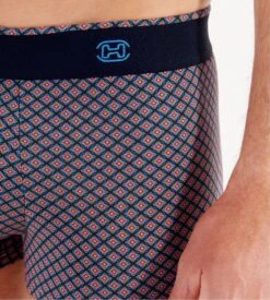 Hom Boxer En Coton & Modal JORDAN Navy Print -Lingerie Sipp Boutique jordan boxer h i0ra navy print bleu 4