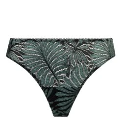 Tanga Jungle Du Soir Vert Minuit -Lingerie Sipp Boutique jungle du soir string tanga vert minuit 1