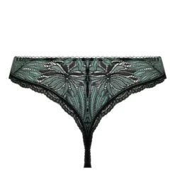 Tanga Jungle Du Soir Vert Minuit -Lingerie Sipp Boutique jungle du soir string tanga vert minuit 4