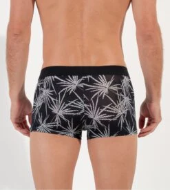 Hom Boxer Lanzarote Trunk Noir -Lingerie Sipp Boutique lanzarote boxer trunk p004 black print noir 3