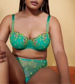 PRIMA DONNA Shorty Lenca Sunny Teal 2 PRIMA DONNA Shorty Lenca Sunny Teal -Lingerie Sipp Boutique lenca shorty string sunny teal 2