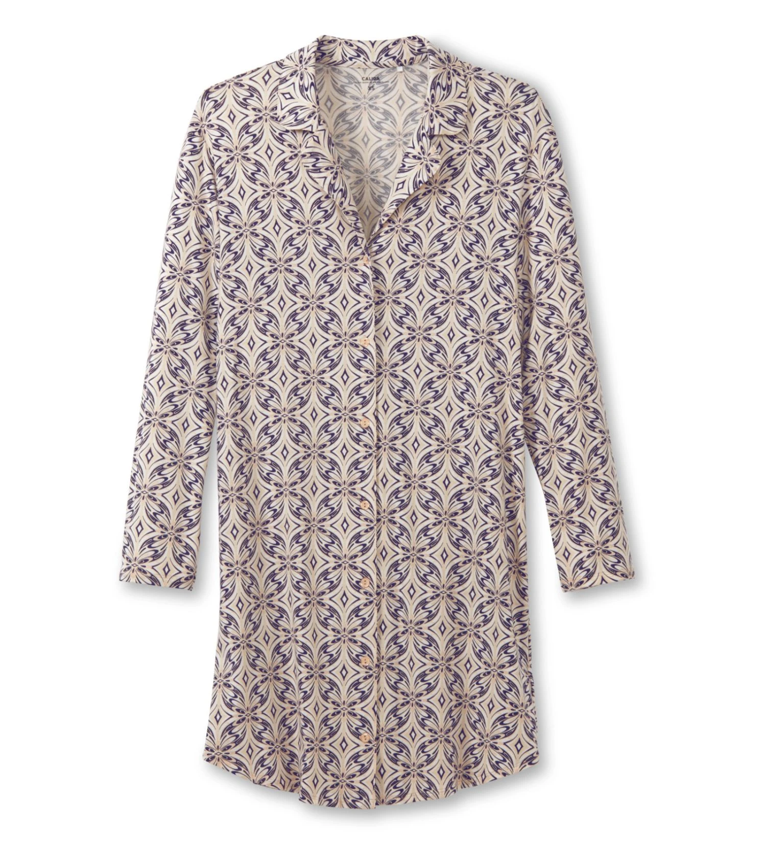 Liquette boutonnée à manches longues Favourites Seduction Light Macadamia Calida Liquette Boutonnée à Manches Longues Favourites Seduction Light Macadamia -Lingerie Sipp Boutique liquette ent boutonnee ml beige 1