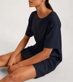 Calida Liquette Manches Longues DSW Balancing Dark Lapis Blue -Lingerie Sipp Boutique liquette f mc 95cm dark lapis blue bleu 5