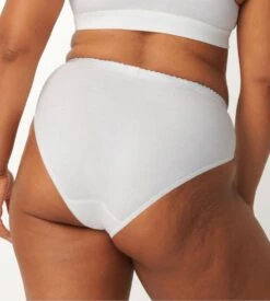 Lot De 4 Slips Sloggi Chic Tai BLANC -Lingerie Sipp Boutique lot de 4 slips sloggi chic tai blanc 03 3