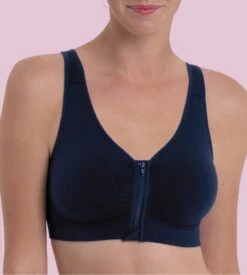 ANITA Soutien Gorge Post Opératoire Lynn Bleu Marine -Lingerie Sipp Boutique lynn sg prothese care 380 bleu marine bleu 4