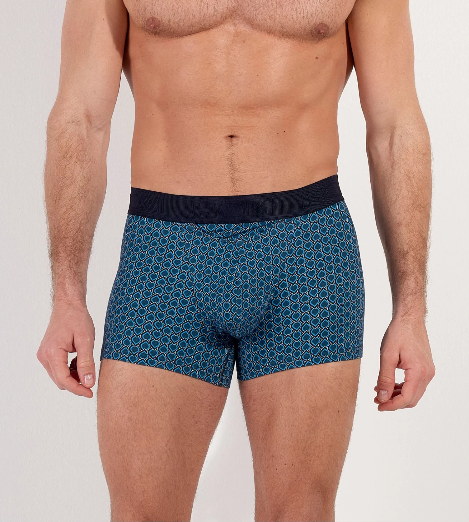Boxer Martinez ouverture avant imprimé bleu Hom Boxer Martinez Ouverture Avant Imprimé Bleu -Lingerie Sipp Boutique martinez boxer ho1 motif bleu