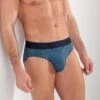 Hom Slip Martinez Ouverture Horizontale Imprimé Bleu