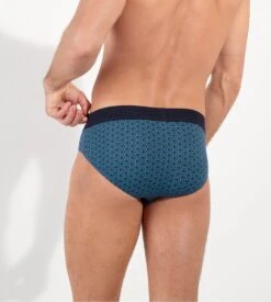 Hom Slip Martinez Ouverture Horizontale Imprimé Bleu -Lingerie Sipp Boutique martinez slip mini ho1 bleu imprime 3