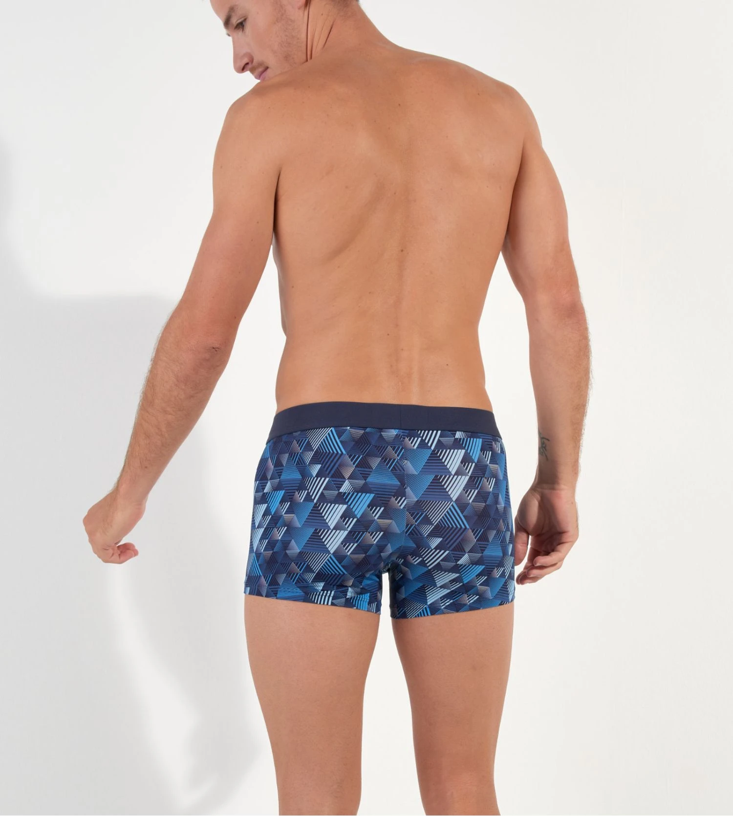 Boxer en microfibre MEKONG Blue Print Hom Boxer En Microfibre MEKONG Blue Print -Lingerie Sipp Boutique mekong boxer i0bi blue print bleu 3