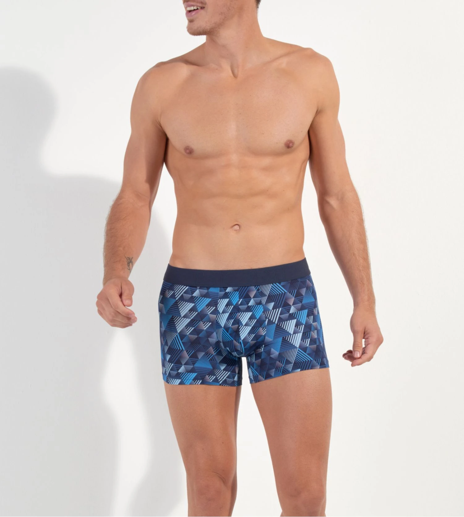 Boxer en microfibre MEKONG Blue Print Hom Boxer En Microfibre MEKONG Blue Print -Lingerie Sipp Boutique mekong boxer i0bi blue print bleu 4