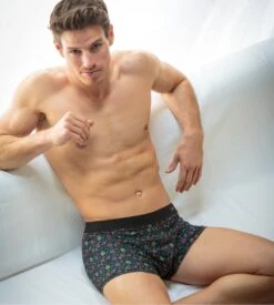 Hom Boxer Avec Ouverture HO1 Menorca Noir -Lingerie Sipp Boutique menorca boxer comfort ho1 i004 black print noir 5